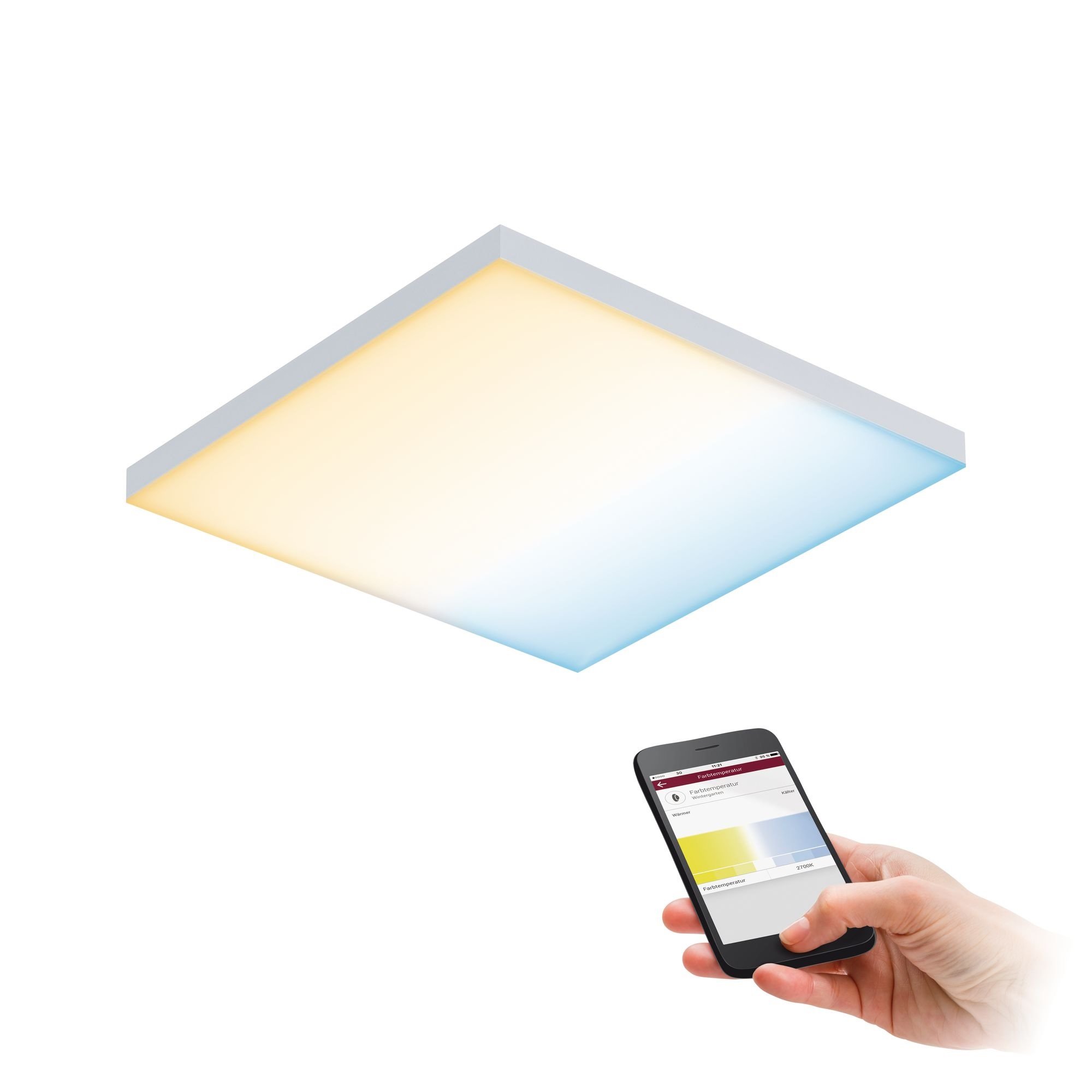 P 79825 LED panel SmartHome Zigbee Velora Tunable White 295x295mm 10,5W 2700-6500K - PAULMANN