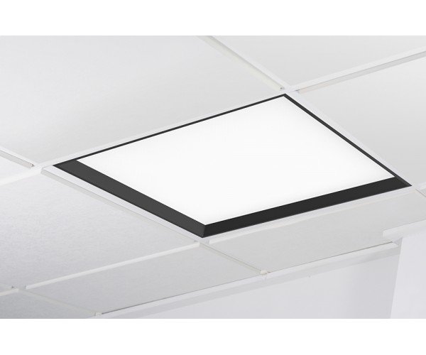 KHL K50502.BK.MP.6K.D1 WINNER LED panel černá 6000K mikroprisma 1..10V 37W čtverec - KOHL-Lighting
