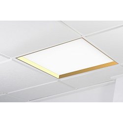 Obrázek pro produkt WINNER LED panel zlatá 6000K opál PUSH 37W čtverec - KOHL-Lighting
