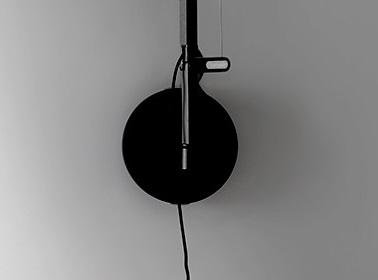AR 1742050A Demetra - nástěnný držák neprůhledná černá  Demetra Wall - ARTEMIDE