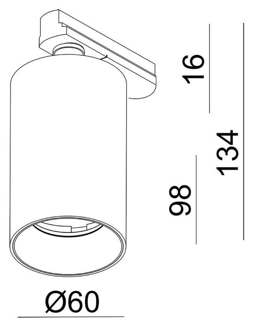 IMPR 707081 Deko-Light kolejnicový systém 3-fázový 230V Can 230V GU10 1x max. 7,5W černá 134 (obrázek 10)