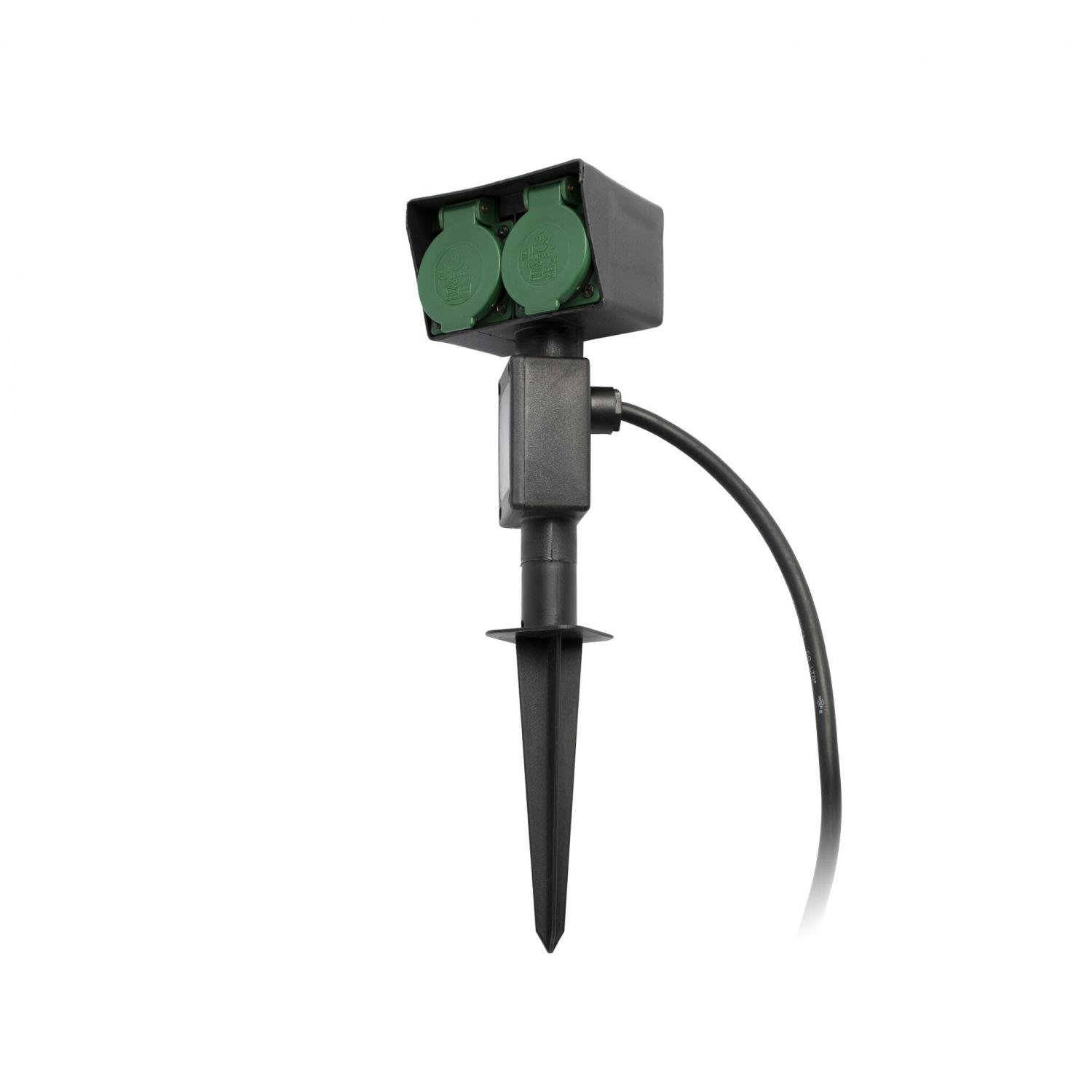 Levně FARO 73100 GARTEN-1 zásuvkový sloupek černý - FARO
