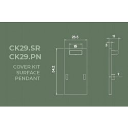Obrázek pro produkt Koncovka k liště Alarik Slim černá - BPM (starý kód: BPM CK29.SR.BK) 
) )