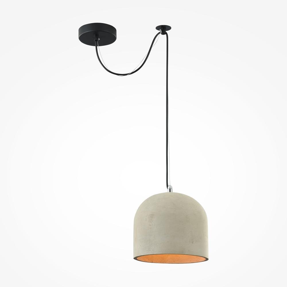 M T451-PL-01-GR Závěsné svítidlo Broni 60W šedá kov beton - MAYTONI