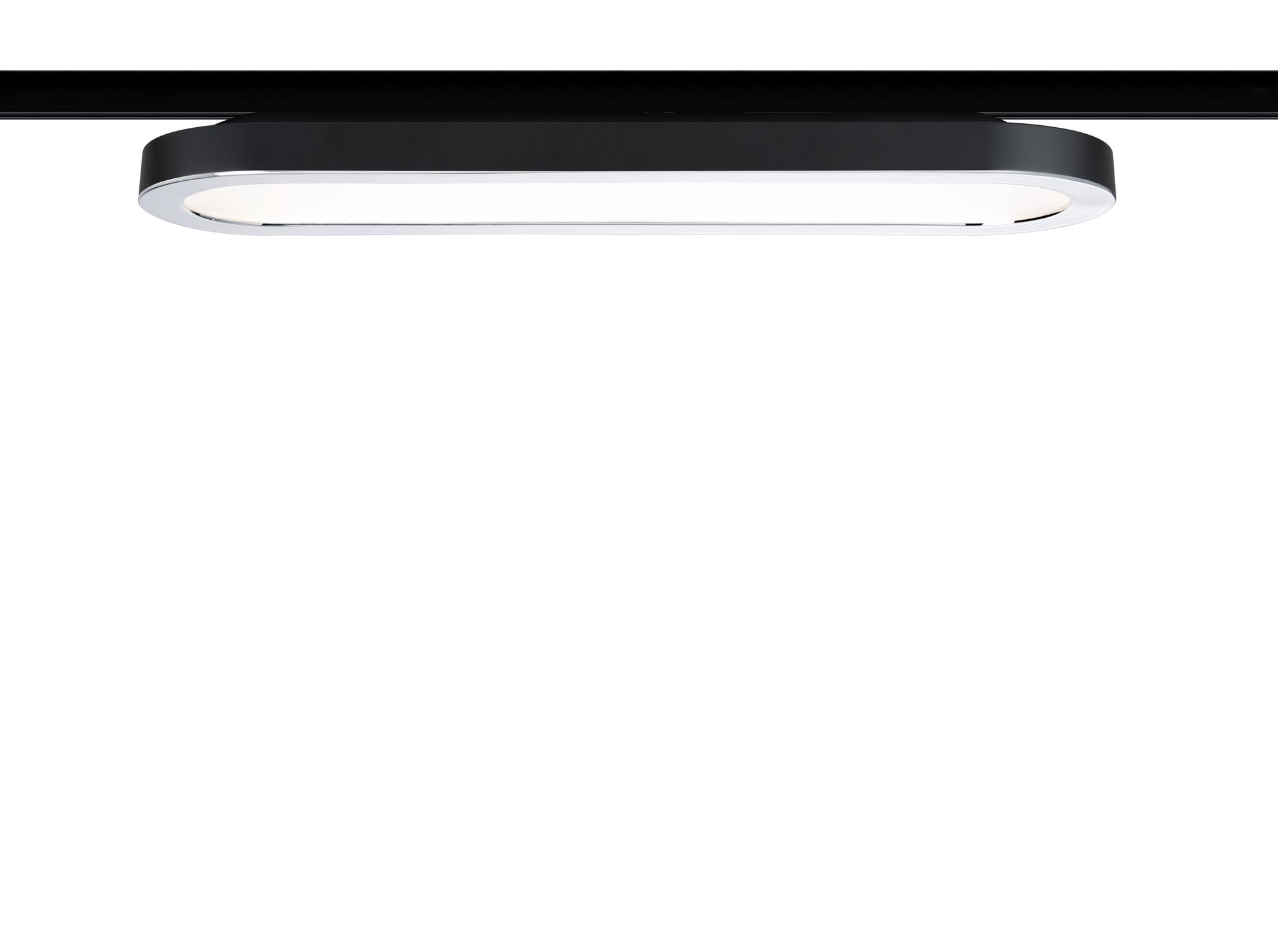P 96920 URail LED Panel Loop 7W 2700K 480lm matná černá/chrom - PAULMANN