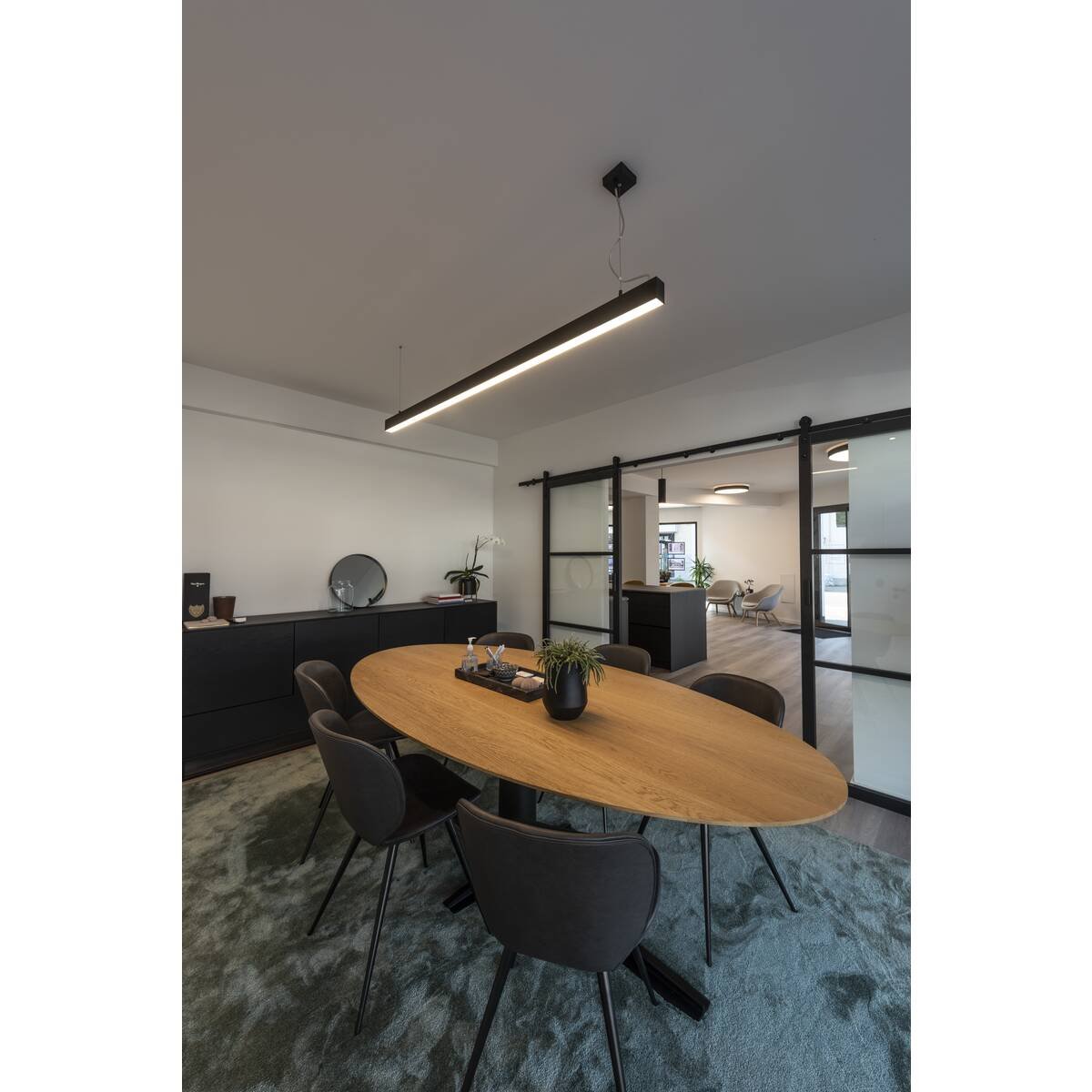LA 1001406 GLENOS profilové závěsné svítidlo, LED, 3000K, černá, 2 m, 85W - BIG WHITE (SLV) (obrázek 3)