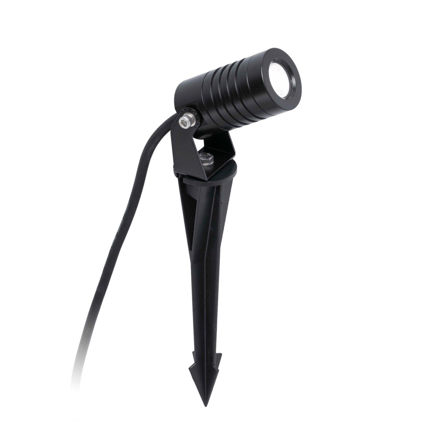 Levně FARO 70469 BALDER bodové svítidlo, černá, se zápichem - FARO