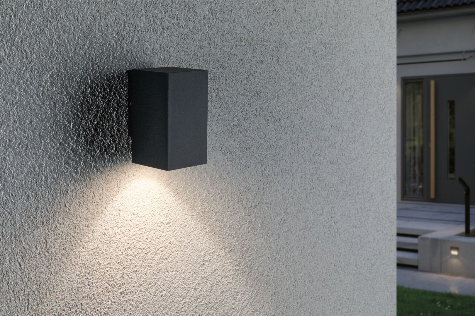 P 94327 Venkovní nástěnné svítidlo Flame 1x3,8W IP44 3.000K antracit 230V - PAULMANN (obrázek 3)