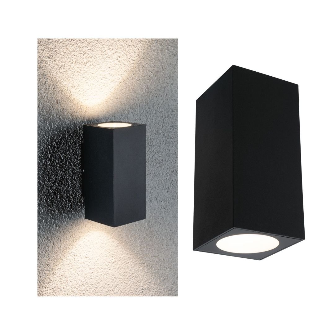 P 94328 Venkovní nástěnné svítidlo Flame 2x2,8W IP44 3.000K antracit 230V - PAULMANN
