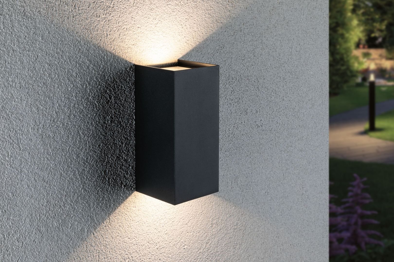 P 94325 Venkovní nástěnné svítidlo Flame 2x5,8W IP44 3.000K antracit 230V - PAULMANN (obrázek 2)