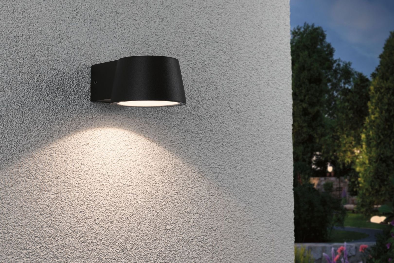 P 94452 Venkovní nástěnné svítidlo Capea černá IP44 6W 230V teplá bílá - PAULMANN (obrázek 4)