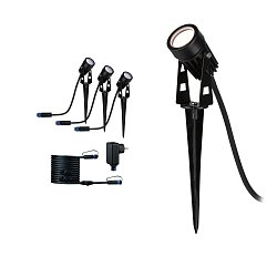 Obrázek pro produkt Plug & Shine základní sada bodové svítidlo IP65 3,5W teplá bílá vč. kabel, Trafo a spot - PAULMANN
