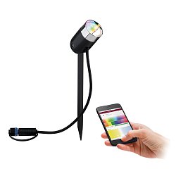Obrázek pro produkt Plug & Shine ZigBee RGBW spot Pike 4W 24V 40° IP65 antracit - PAULMANN