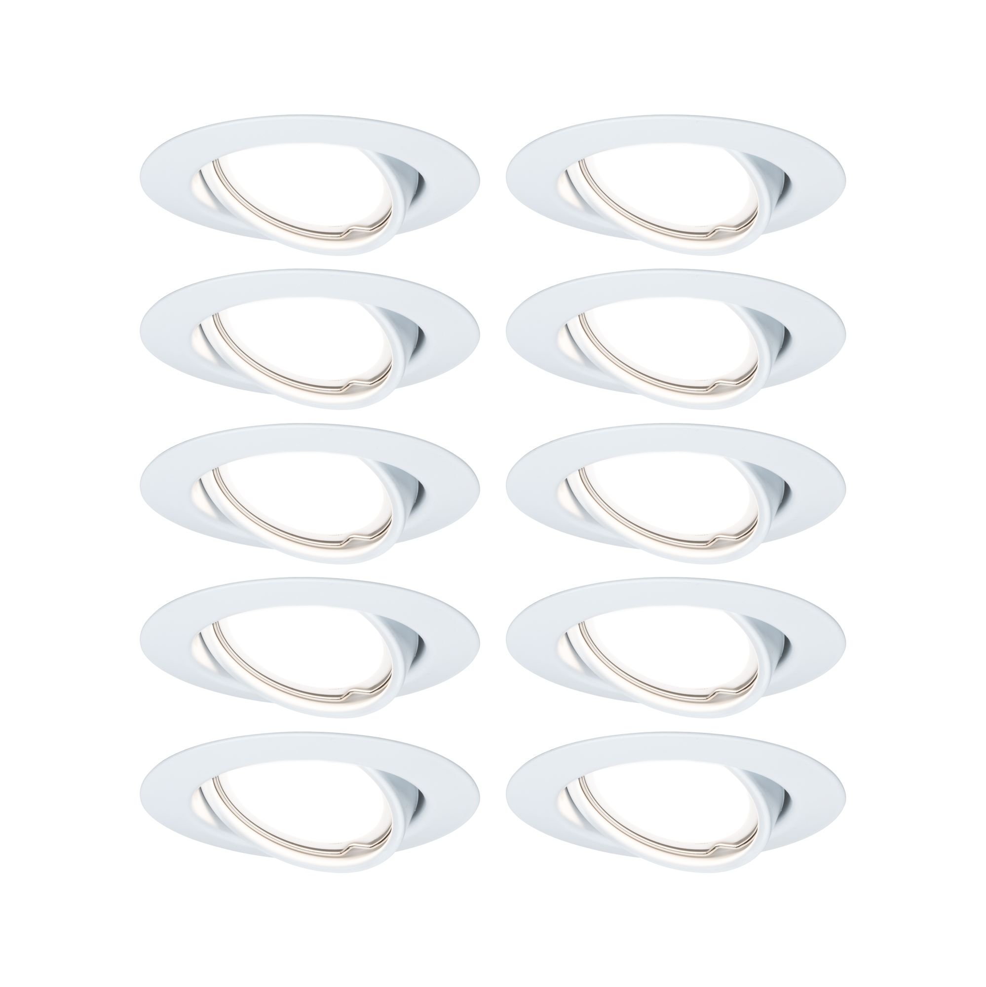 P 93400 Vestavné svítidlo LED Base kruhové max. 10x10W GU10 bílá - PAULMANN