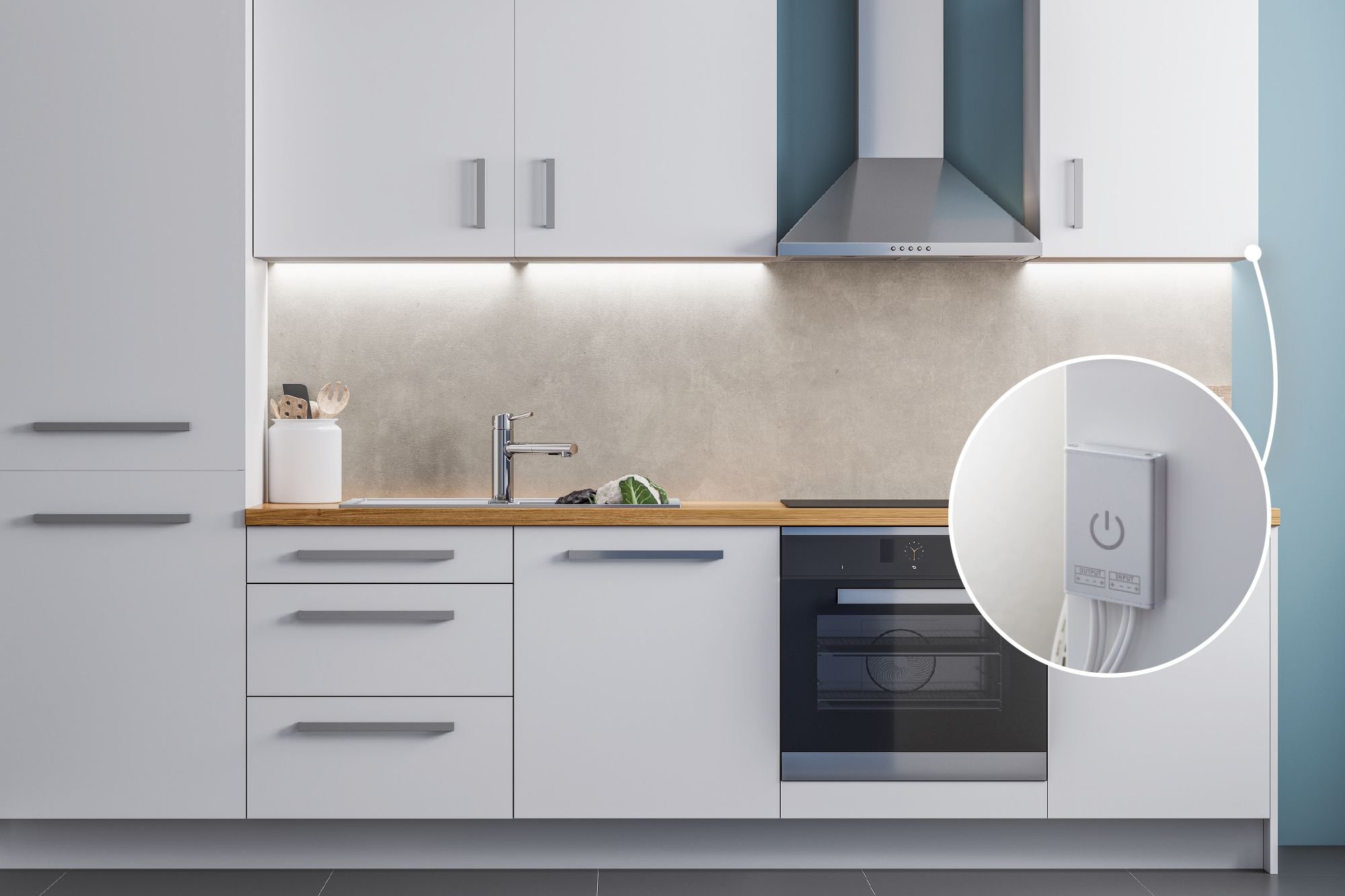 P 79838 Function MaxLED 500 Comfort sada Kitchen 3x60cm teplá bílá dotykový senzor - PAULMANN (obrázek 3)