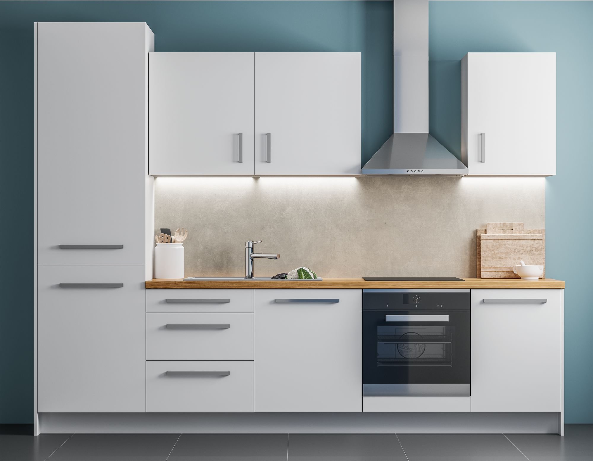 P 79838 Function MaxLED 500 Comfort sada Kitchen 3x60cm teplá bílá dotykový senzor - PAULMANN (obrázek 4)