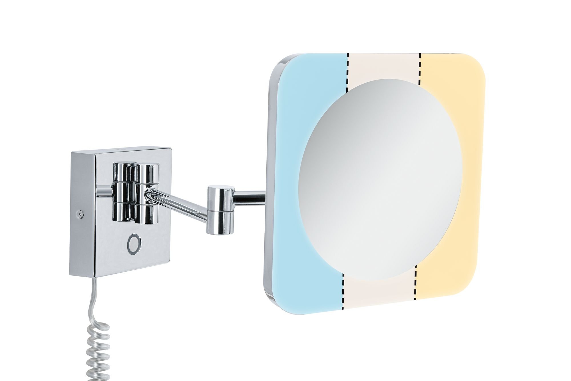 P 78933 HomeSpa LED kosmetické zrcadlo Jora 3-násobné zvětšení IP44 chrom/bílá/zrcadlo 3,3W měnitelná bílá - PAULMANN