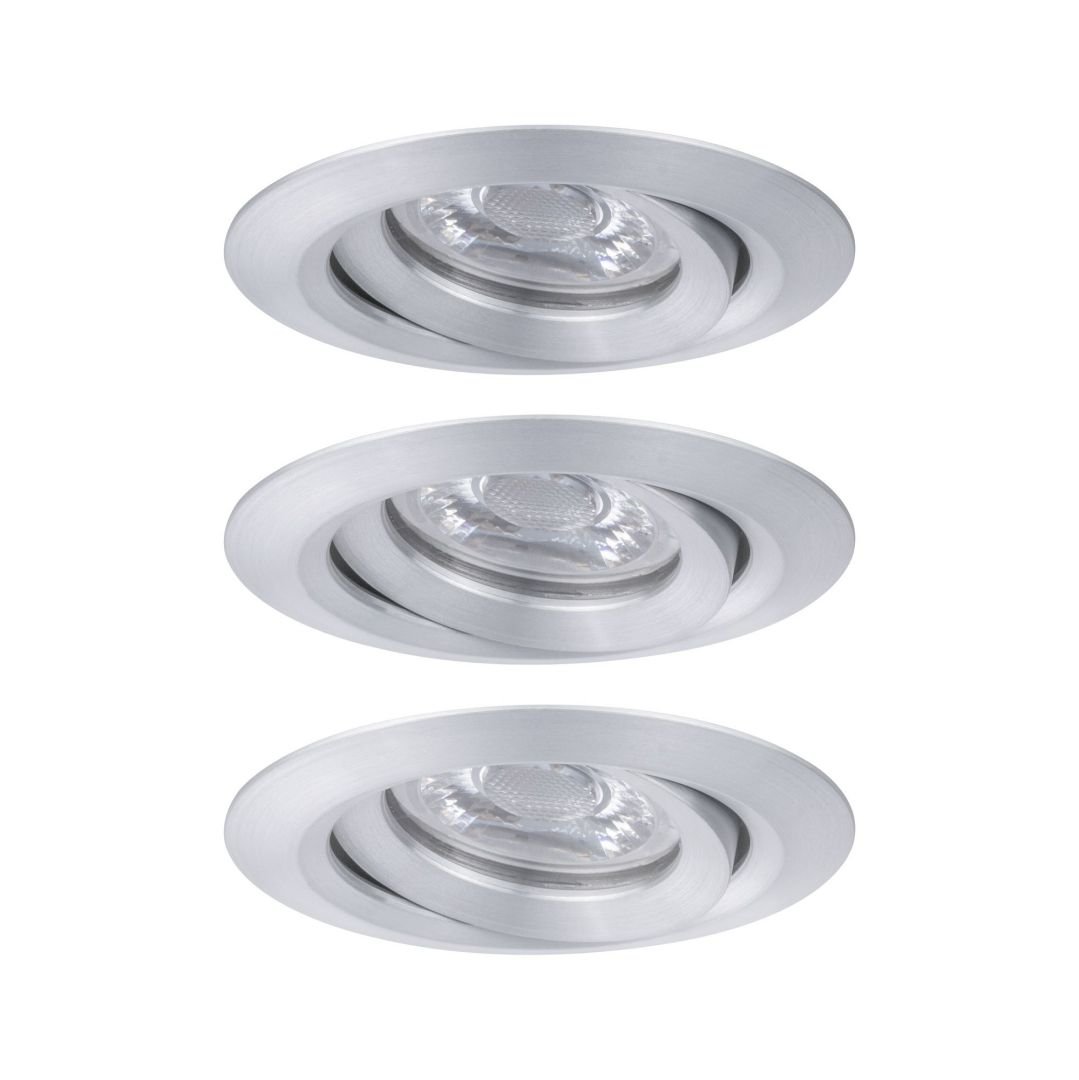 P 92975 LED vestavné svítidlo Nova mini Plus EasyDim výklopné 3x4,2W 2.700K hliník 230V - PAULMANN (obrázek 7)