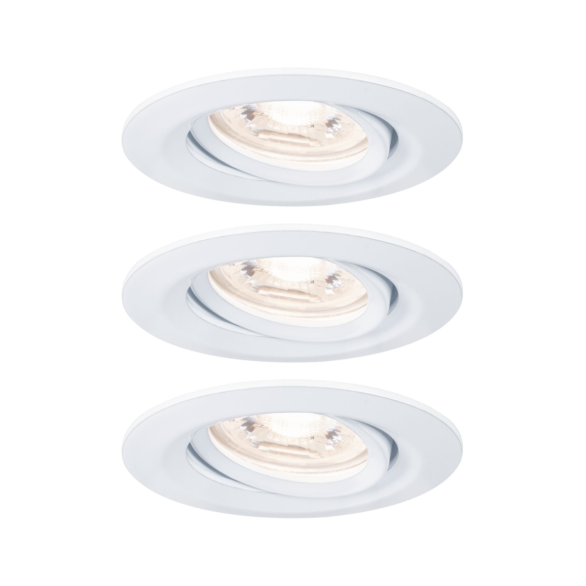 P 92971 LED vestavné svítidlo Nova mini Plus EasyDim výklopné 3x4,2W 2.700K bílá mat 230V - PAULMANN (obrázek 3)