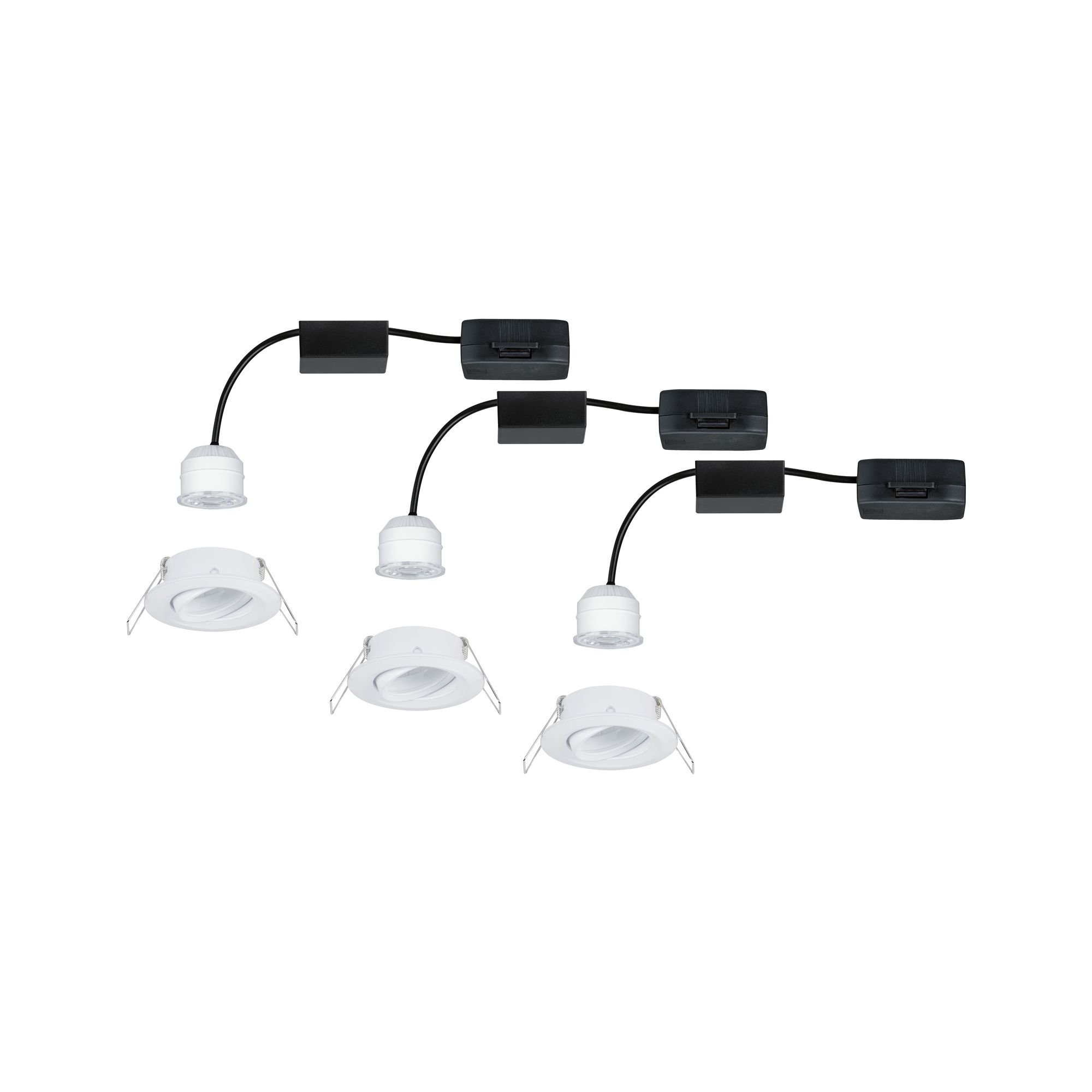 P 92971 LED vestavné svítidlo Nova mini Plus EasyDim výklopné 3x4,2W 2.700K bílá mat 230V - PAULMANN (obrázek 6)