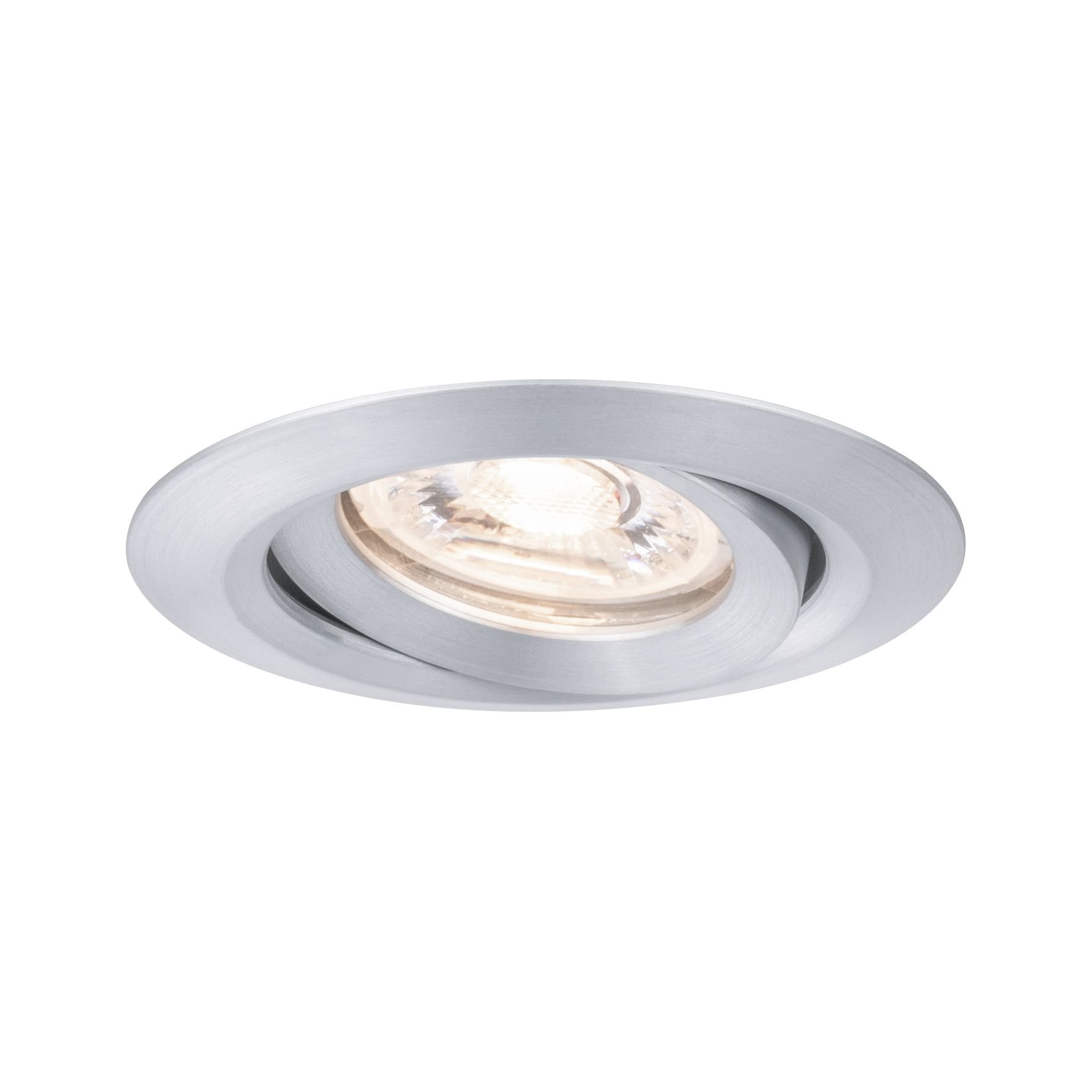 P 94296 LED vestavné svítidlo Nova mini výklopné 1x4W 2.700K hliník broušený 230V - PAULMANN (obrázek 2)