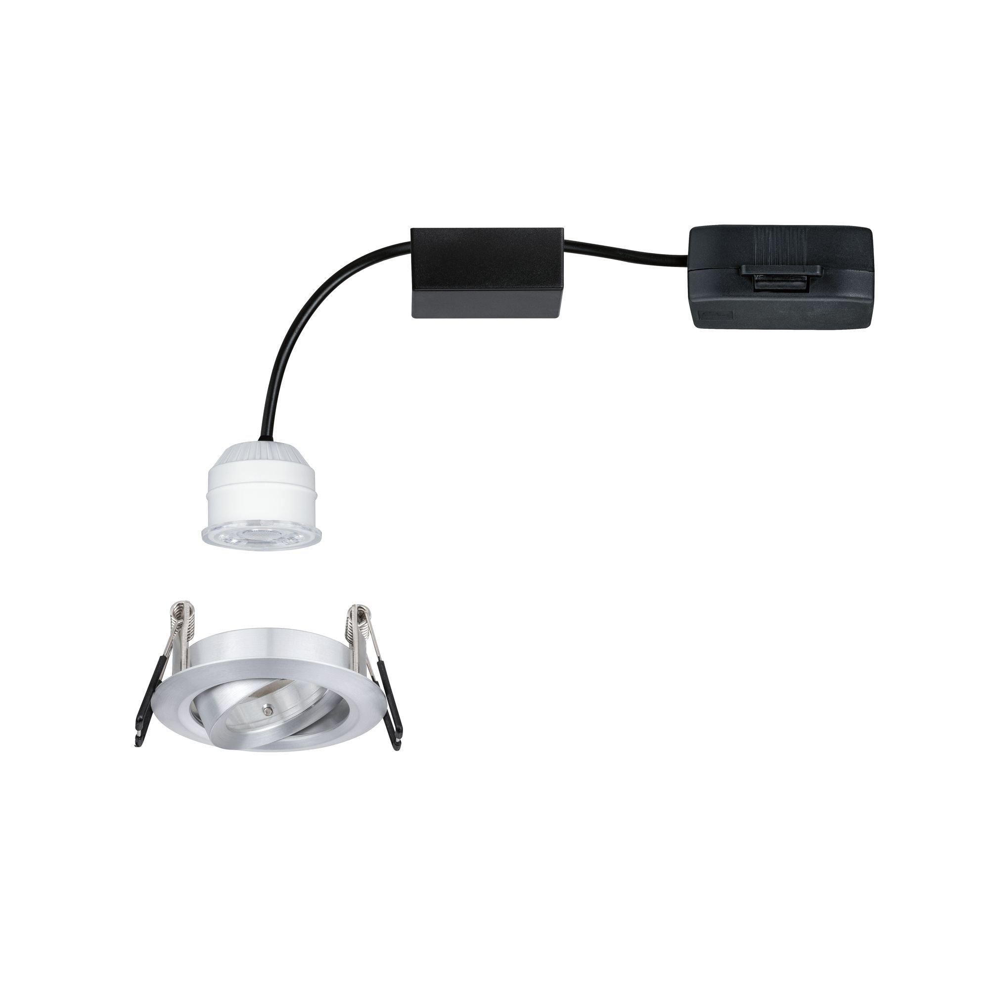 P 94296 LED vestavné svítidlo Nova mini výklopné 1x4W 2.700K hliník broušený 230V - PAULMANN (obrázek 5)