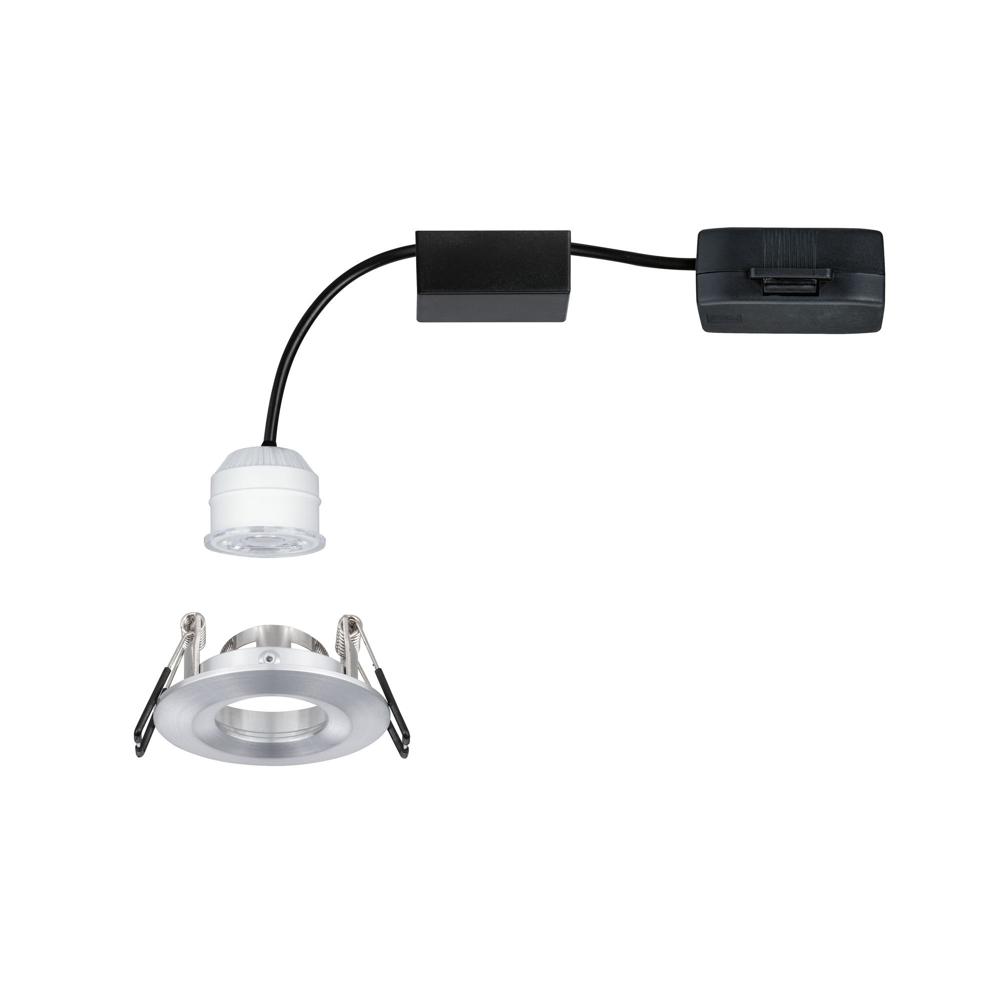 P 94304 LED vestavné svítidlo Nova mini nevýklopné IP44 1x4W 2.700K hliník broušený 230V - PAULMANN (obrázek 5)