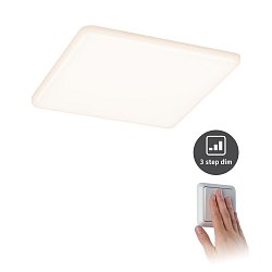 Obrázek pro produkt LED vestavné svítidlo Veluna VariFit IP44 3-krokové-stmívatelné hranaté 185x185mm 17W 3.000K satén - PAULMANN