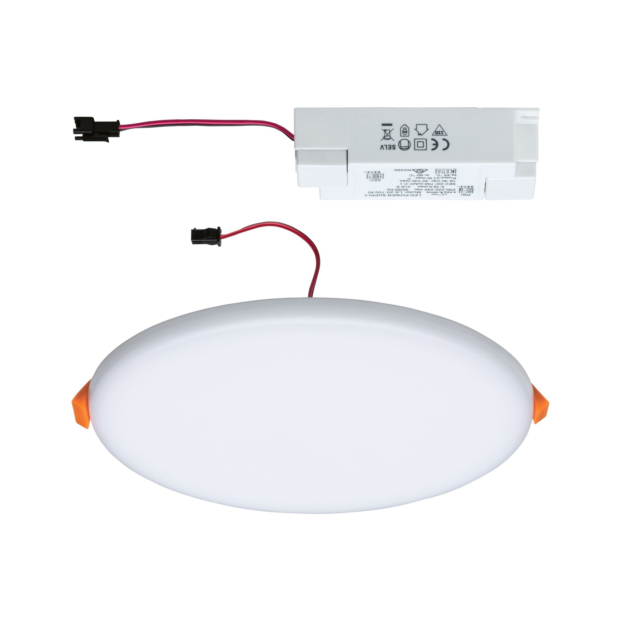 P 92389 LED vestavné svítidlo Veluna VariFit IP44 kruhové 185 17W 3.000K satén - PAULMANN (obrázek 6)