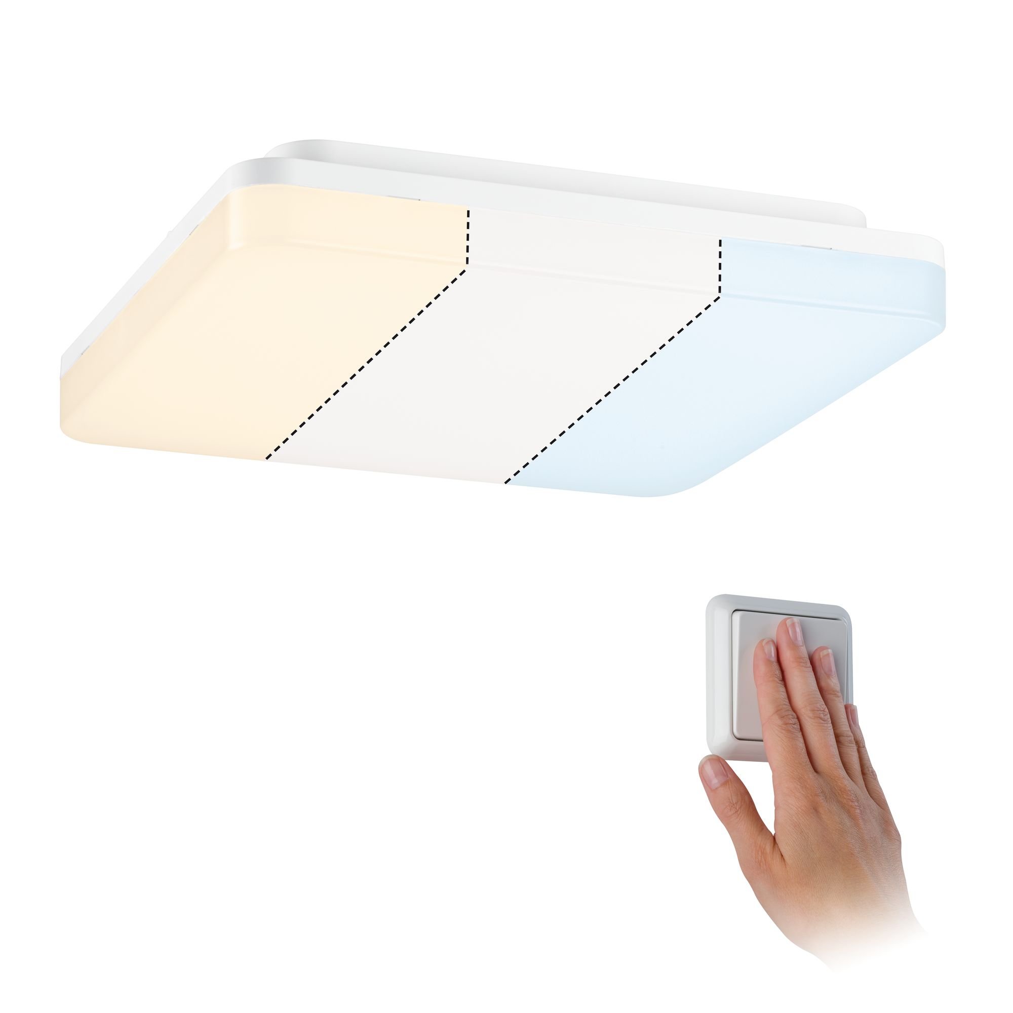 P 79839 LED Panel Cela 280x280mm 15,5 W bílá WhiteSwitch - PAULMANN