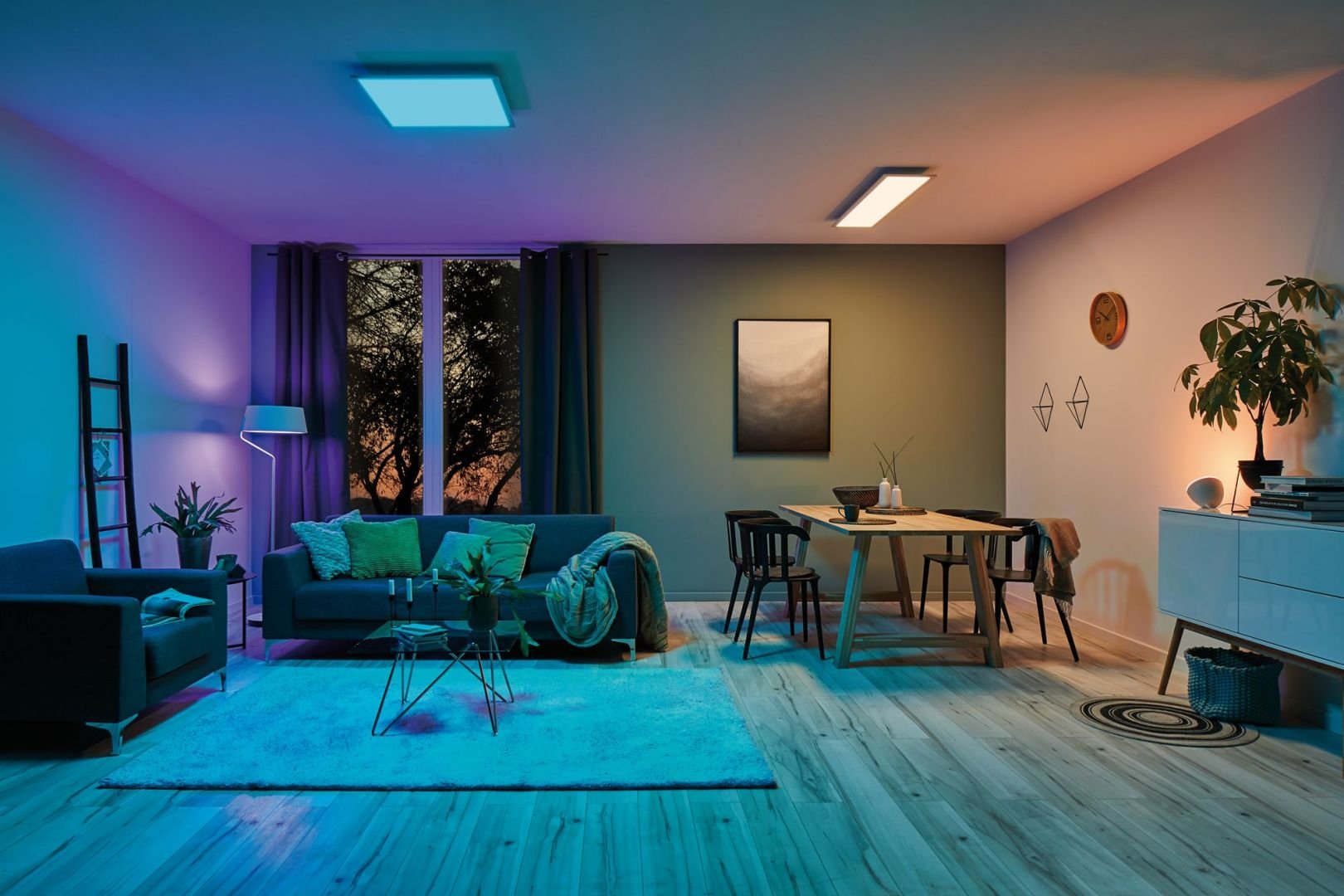 P 79810 LED Panel SmartHome Zigbee Amaris hranaté 1.195x295mm 35W RGBW 2.700K bílá mat - PAULMANN (obrázek 5)