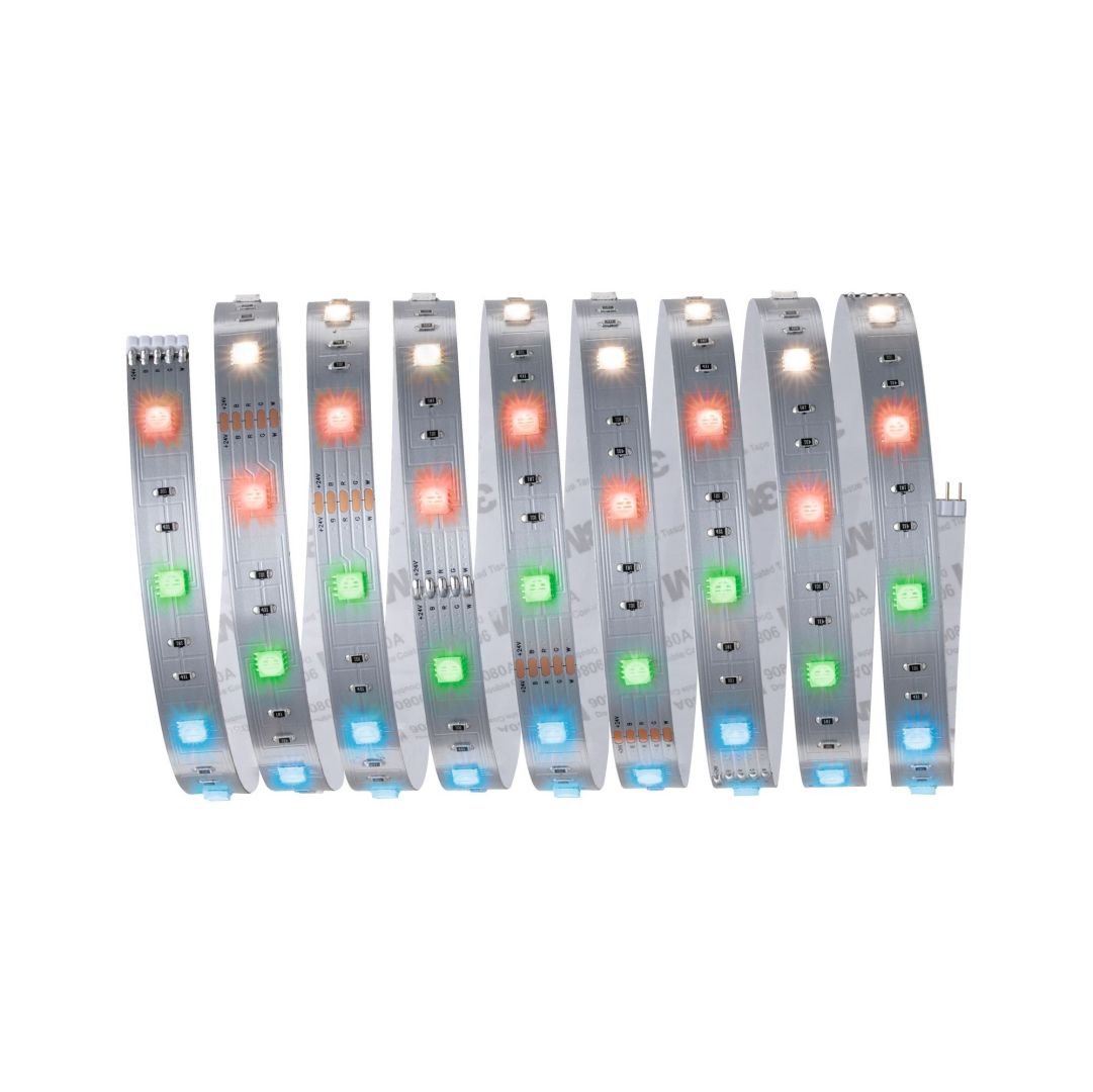 P 79866 MaxLED 250 RGBW Strip bez krytí 2,5m 17W ovladač změny barev - PAULMANN