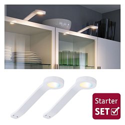 Obrázek pro produkt Nábytkové svítidlo Clever Connect startovací sada Mike bílá mat 12V 2x2W měnitelná bílá 2.700-6.500K - PAULMANN