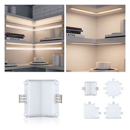 Obrázek pro produkt Nábytkové svítidlo Clever Connect nástěnná spojka Border bílá mat 12V - PAULMANN