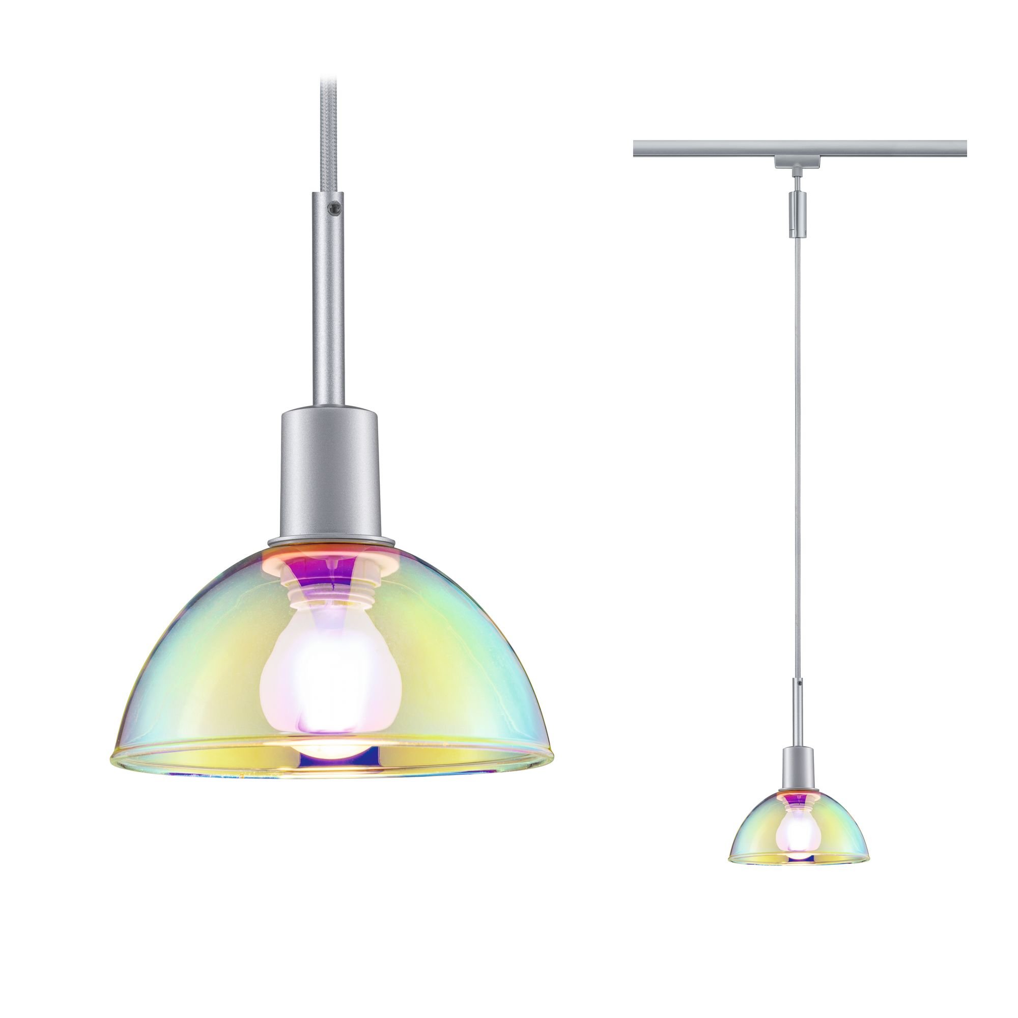 P 96975 URail závěs Sarrasani matný chrom Dichroic max. 20W E14 bez zdroje světla - PAULMANN