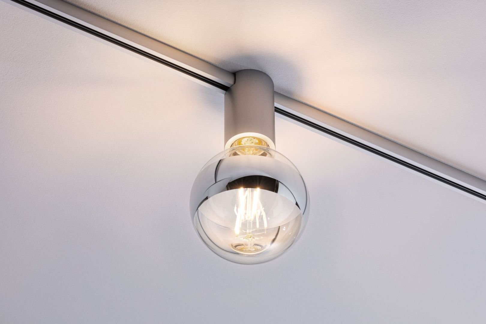 P 94973 URail spot Ceiling Socket matný chrom E27 stmívatelné bez zdroje světla - PAULMANN (obrázek 4)