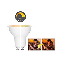 Obrázek pro produkt AKCE - Žárovka LED 6W GU10 1.800 - 3.000K dim to warm - PAULMANN