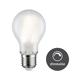 Obrázek pro produkt LED Filament žárovka bílá/mat 9W E27 neutrální bílá stmívatelné - PAULMANN