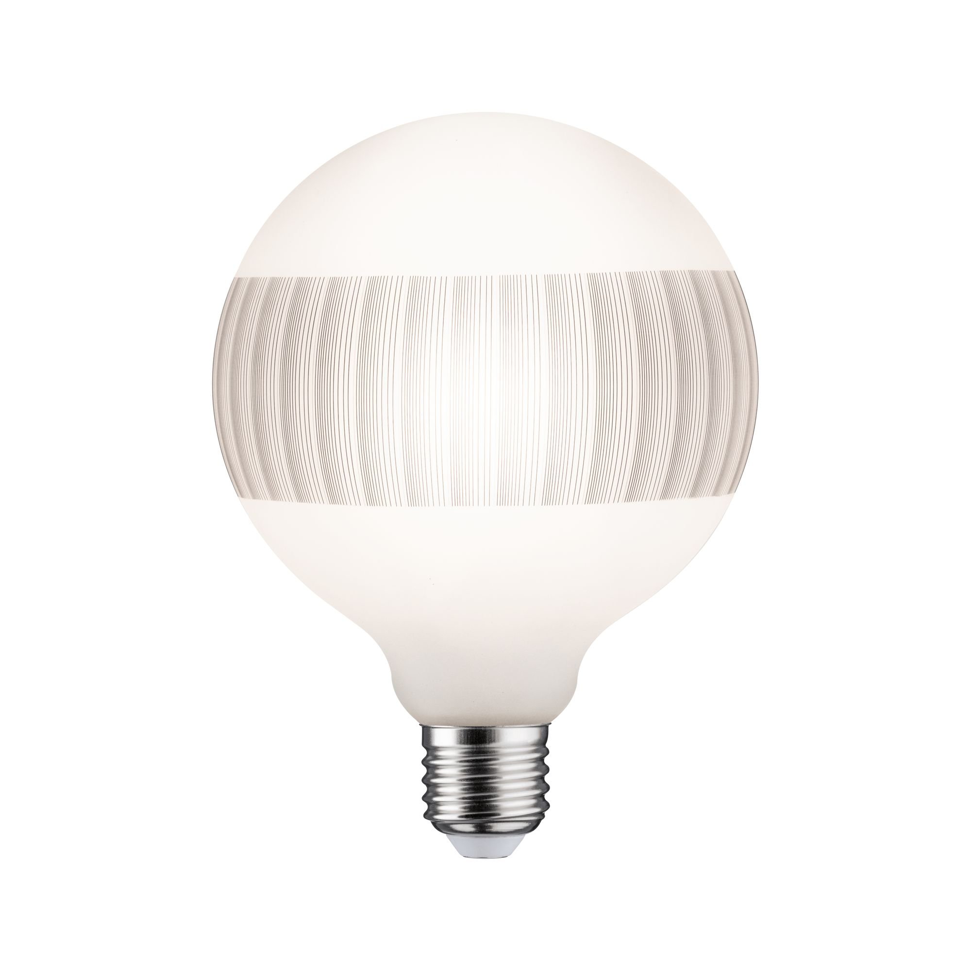 P 28743 LED G125 Modern Classic dekorativní pruh černá mat šrafovaná E27 2.700K stmívatelné - PAULMANN