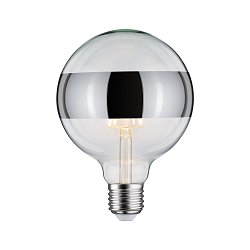 Obrázek pro produkt LED Globe 6,5 W E27 dekorativní stříbrná teplá bílá stmívatelné - PAULMANN
