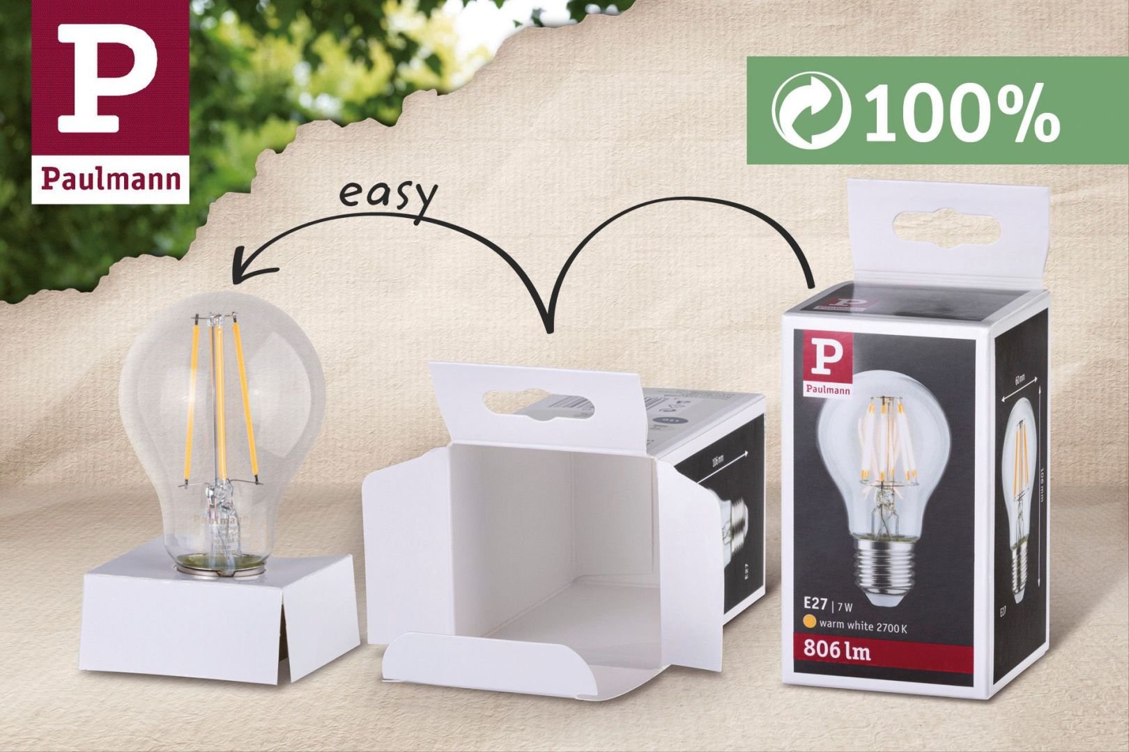 P 28701 LED Globe 7,5 W E27 opál teplá bílá stmívatelné - PAULMANN (obrázek 5)