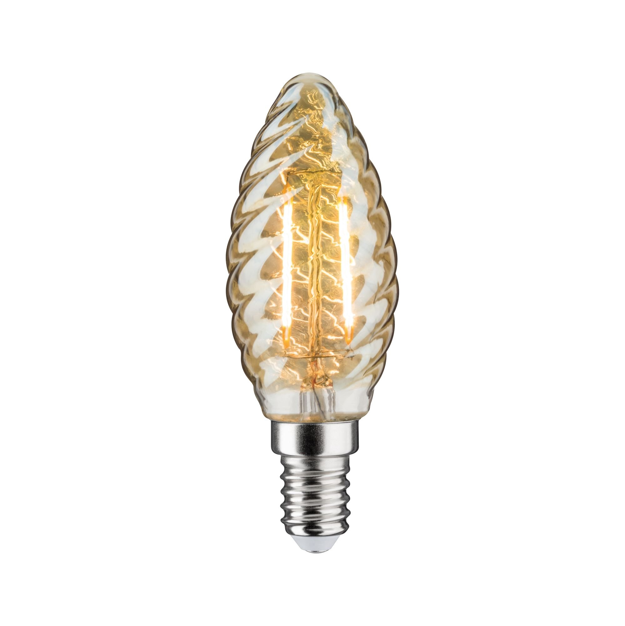 P 28709 LED svíčka 4,7 W E14 zlatá zlaté světlo - PAULMANN