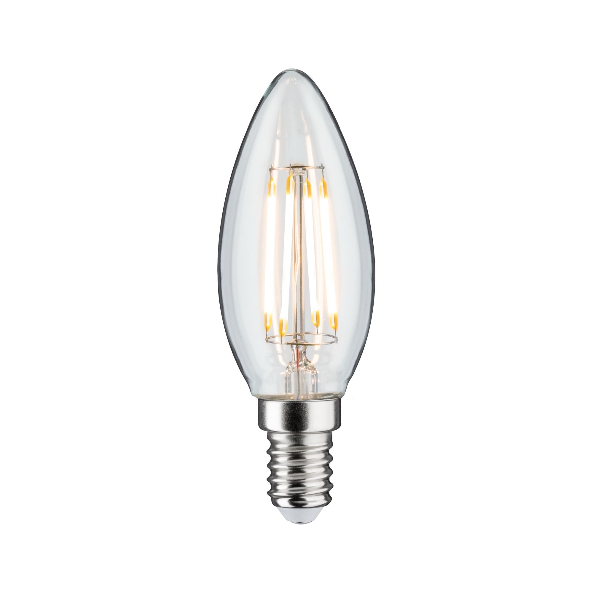 P 28684 LED svíčka 4,8 W E14 čirá teplá bílá stmívatelné - PAULMANN