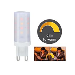 Obrázek pro produkt AKCE - LED žárovka 4W G9 teplá bílá dim to warm - PAULMANN