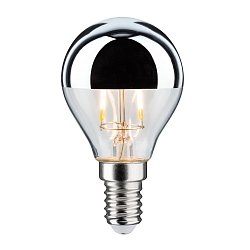 Obrázek pro produkt LED kapka 2,6 W E14 zrcadlový svrchlík stříbrná teplá bílá - PAULMANN