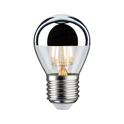 Obrázek pro produkt LED kapka 4,8 W E27 zrcadlový svrchlík stříbrná teplá bílá stmívatelné - PAULMANN