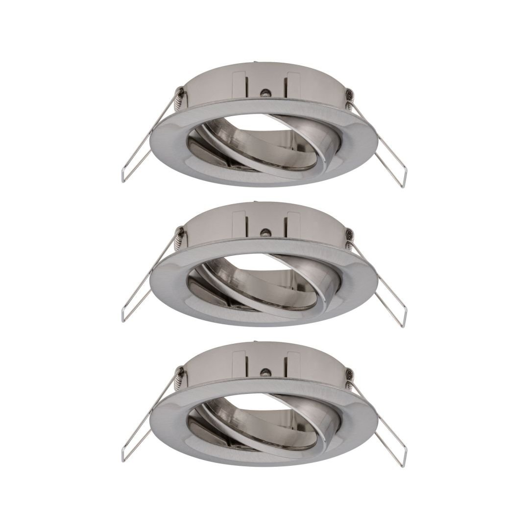 P 92485 Vestavné svítidlo Choose spot výklopné  set max. 3x10W kov kartáčovaný 230V - PAULMANN (obrázek 2)