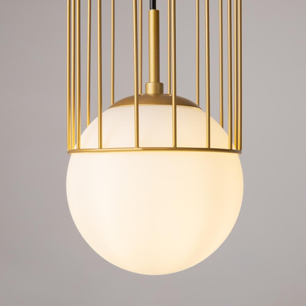 M P362PL-01G Závěsné svítidlo Telford E27 40W bílá/zlatá kov/sklo moderní - MAYTONI (obrázek 3)