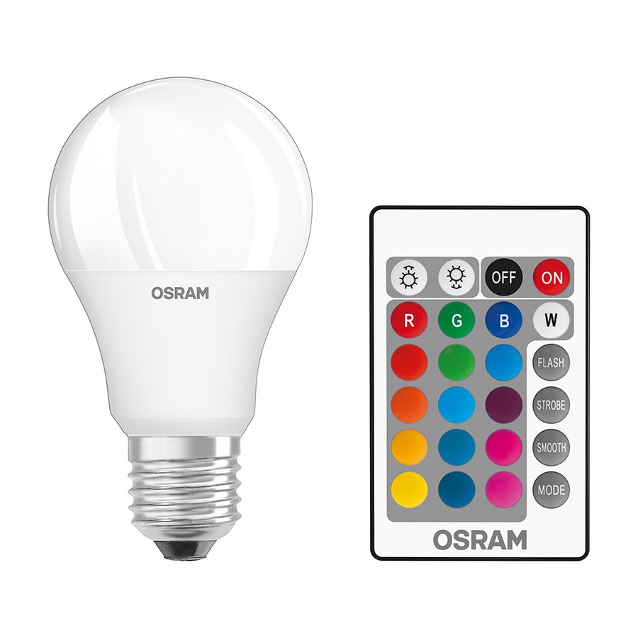 Osram LED žárovka Remote ve tvaru klasické žárovky E27 / 9 W teplá bílá 806 lm