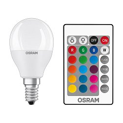 Obrázek pro produkt OSRAM RGBW ilum matná 230V E14 LED EQ40 2700K - DESIGN RENDL